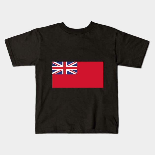 Red Ensign Kids T-Shirt by Wickedcartoons